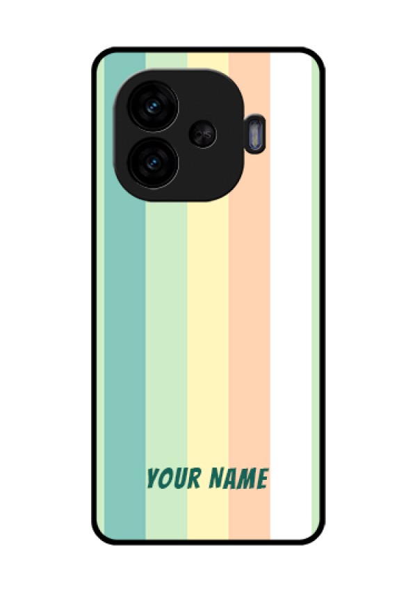 iQOO Neo 10R 5G Custom Glass Phone Case - Multi - Colour Stripes Design