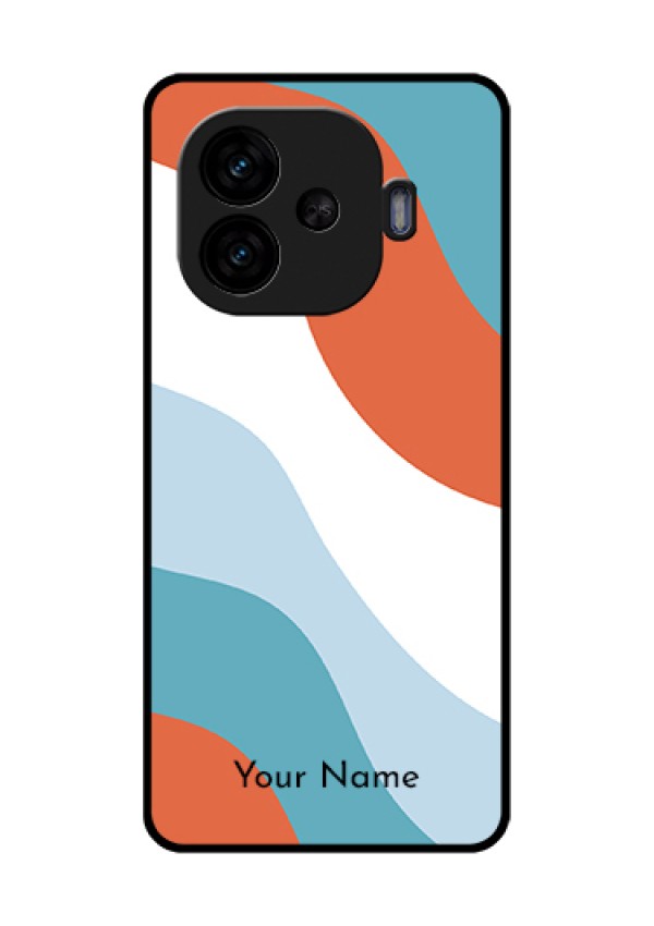 iQOO Neo 10R 5G Custom Glass Phone Case - Coloured Waves Design