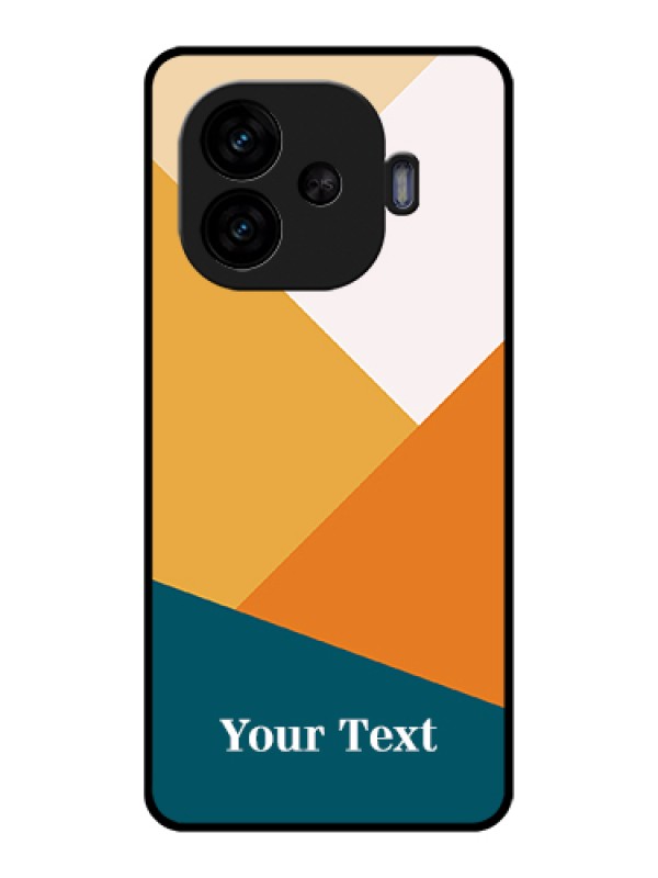 Custom iQOO Neo 10R 5G Custom Glass Phone Case - Stacked Multi - Colour Design