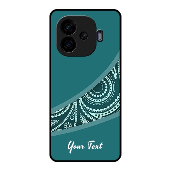 iQOO Neo 10R 5G Custom Glass Phone Case - Semi Visible Floral Design