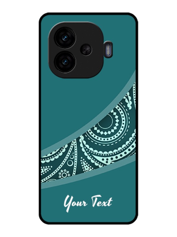 Custom iQOO Neo 10R 5G Custom Glass Phone Case - Semi Visible Floral Design