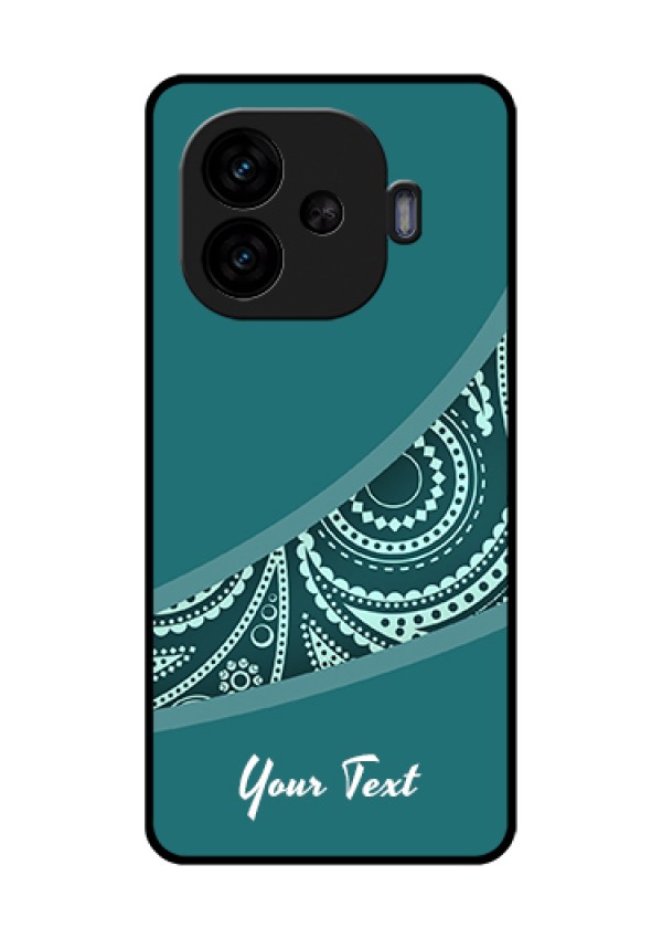 iQOO Neo 10R 5G Custom Glass Phone Case - Semi Visible Floral Design