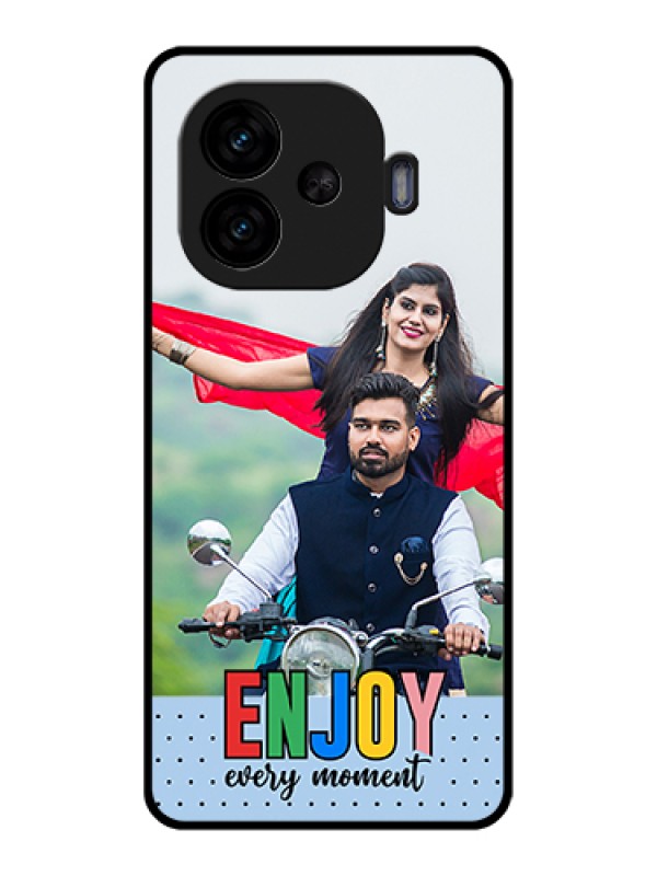 Custom iQOO Neo 10R 5G Custom Glass Phone Case - Enjoy Every Moment Design