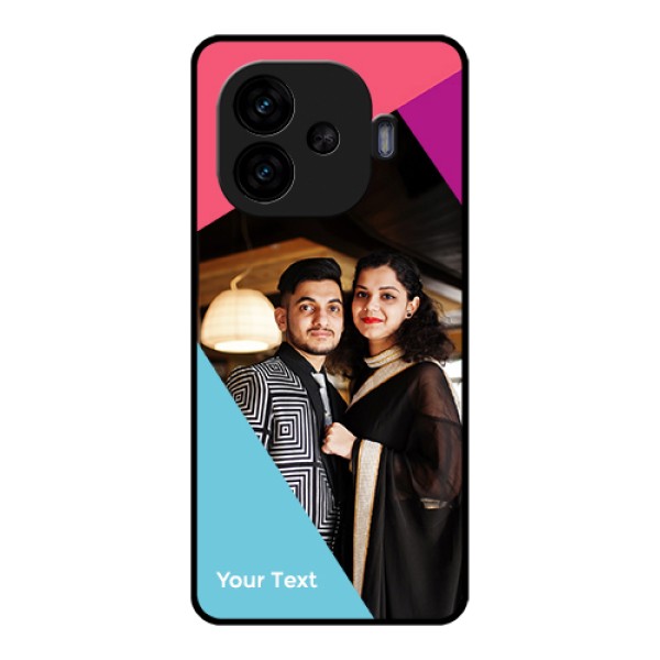 iQOO Neo 10R 5G Custom Glass Phone Case - Stacked Triple Colour Design iQOO Neo 10R 5G Custom Glass Phone Case - Stacked Triple Colour Design