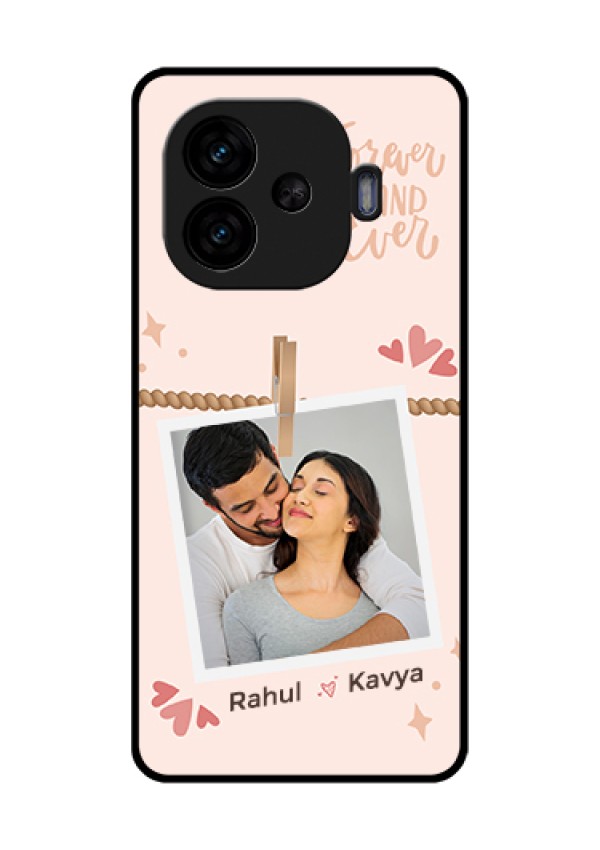 iQOO Neo 10R 5G Custom Glass Phone Case - Forever And Ever Love Design