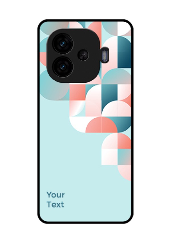 iQOO Neo 10R 5G Custom Glass Phone Case - Stylish Semi - Circle Pattern Design