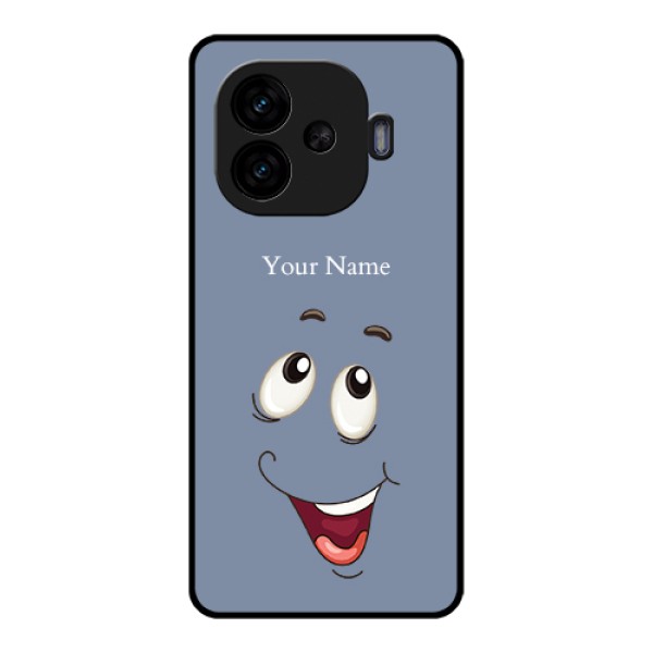 iQOO Neo 10R 5G Custom Glass Phone Case - Laughing Cartoon Face Design iQOO Neo 10R 5G Custom Glass Phone Case - Laughing Cartoon Face Design