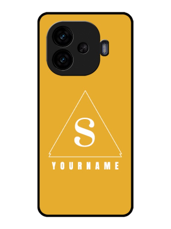 Custom iQOO Neo 10R 5G Custom Glass Phone Case - Simple Triangle Design