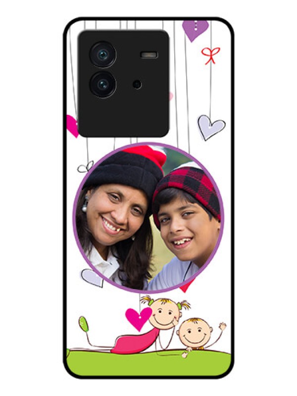 Custom iQOO Neo 6 5G Photo Printing on Glass Case - Cute Kids Phone Case Design