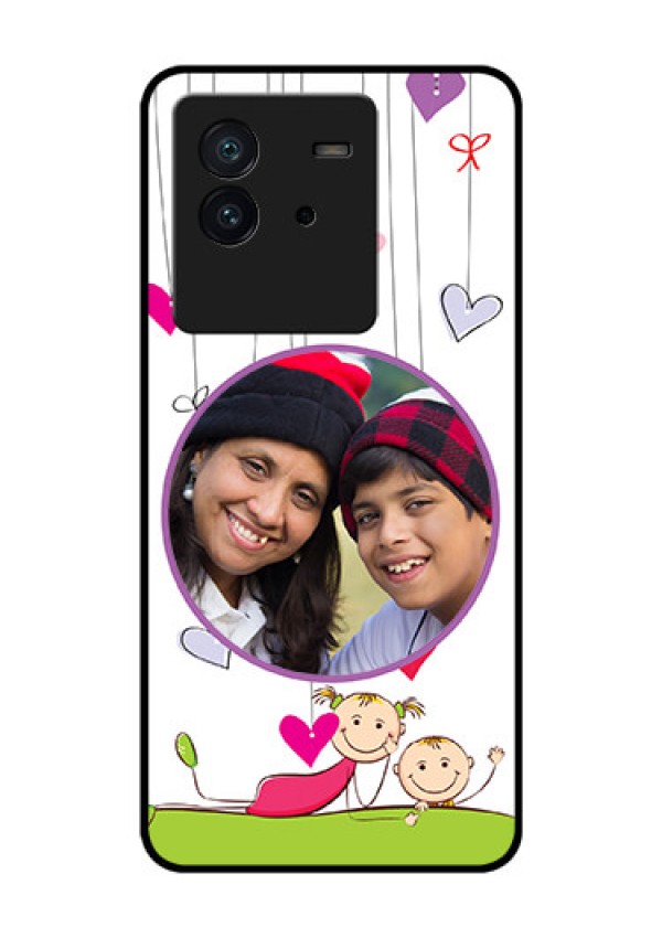 iQOO Neo 6 5G Photo Printing on Glass Case - Cute Kids Phone Case Design