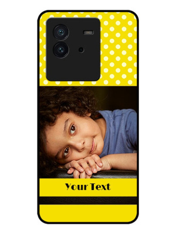 Custom iQOO Neo 6 5G Custom Glass Phone Case - Bright Yellow Case Design