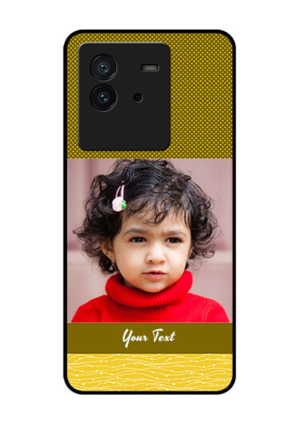 iQOO Neo 6 5G Custom Glass Phone Case - Simple Green Color Design