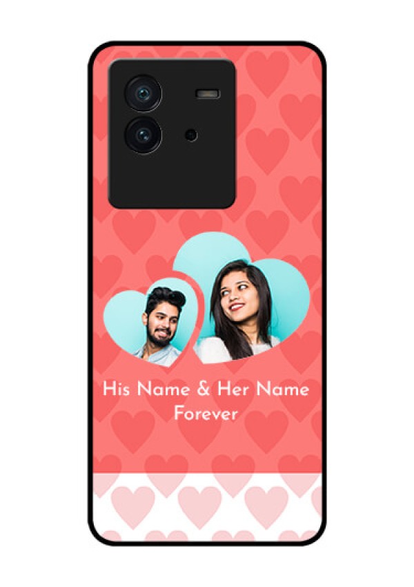 iQOO Neo 6 5G Personalized Glass Phone Case - Couple Pic Upload Design
