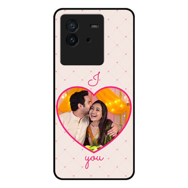 iQOO Neo 6 5G Custom Glass Mobile Case - Heart Shape Design