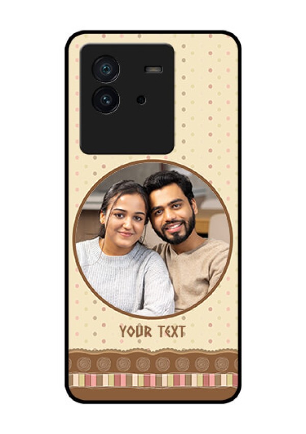 iQOO Neo 6 5G Custom Glass Mobile Case - Brown Dotted Mobile Case Design