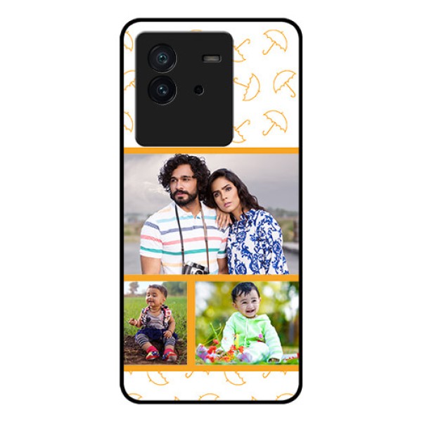 iQOO Neo 6 5G Custom Glass Mobile Case - Yellow Pattern Design