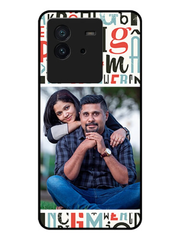 Custom iQOO Neo 6 5G Personalized Glass Phone Case - Alphabet Design