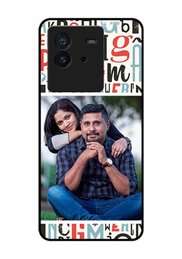 iQOO Neo 6 5G Personalized Glass Phone Case - Alphabet Design
