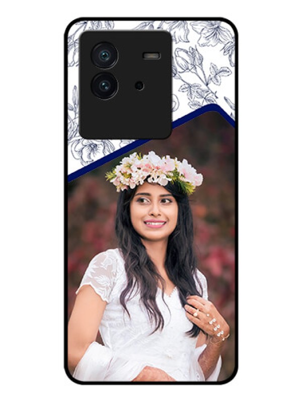 Custom iQOO Neo 6 5G Personalized Glass Phone Case - Premium Floral Design