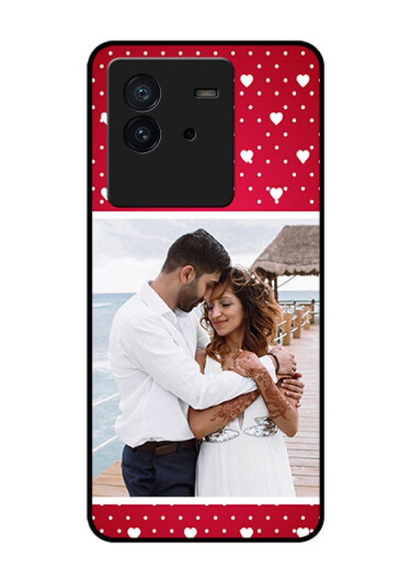 iQOO Neo 6 5G Photo Printing on Glass Case - Hearts Mobile Case Design