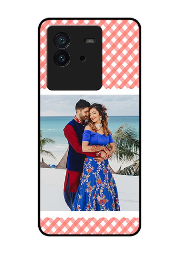 iQOO Neo 6 5G Personalized Glass Phone Case - Pink Pattern Design