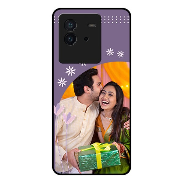 iQOO Neo 6 5G Custom Glass Mobile Case - Lavender flowers design