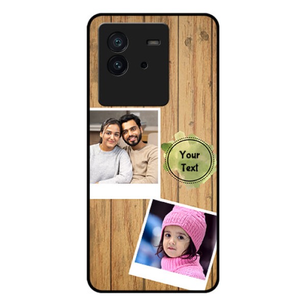 iQOO Neo 6 5G Custom Glass Phone Case - Wooden Texture Design