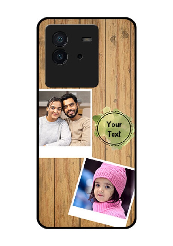 iQOO Neo 6 5G Custom Glass Phone Case - Wooden Texture Design