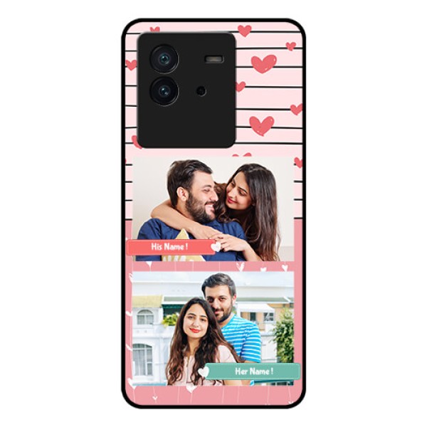 iQOO Neo 6 5G Custom Glass Mobile Case - Photo with Heart Design