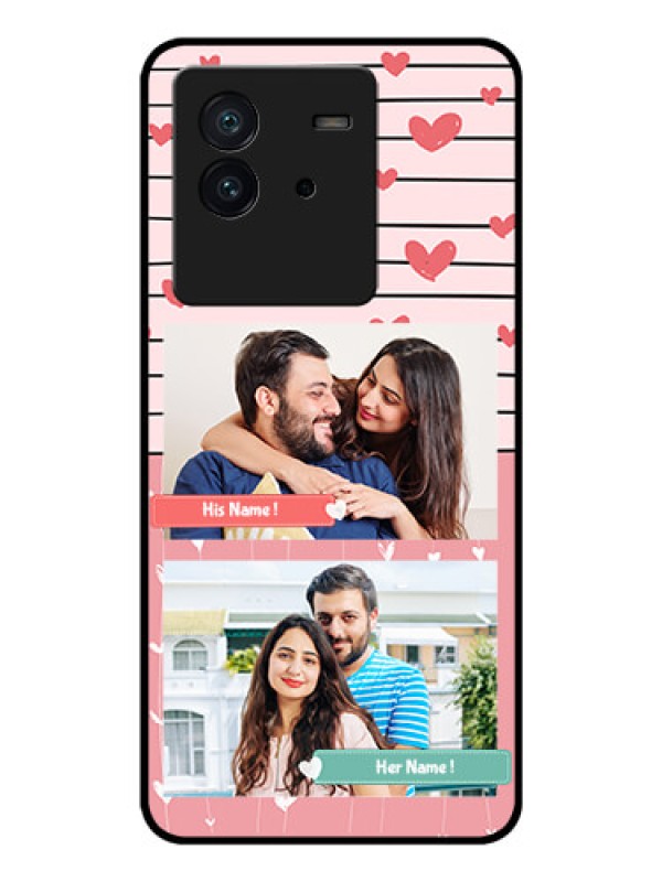 Custom iQOO Neo 6 5G Custom Glass Mobile Case - Photo with Heart Design