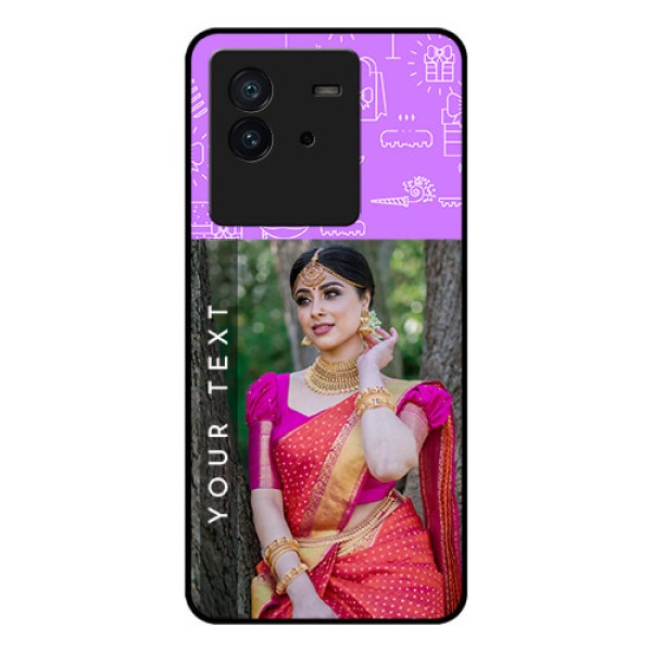 iQOO Neo 6 5G Custom Glass Mobile Case - Birthday Icons Design