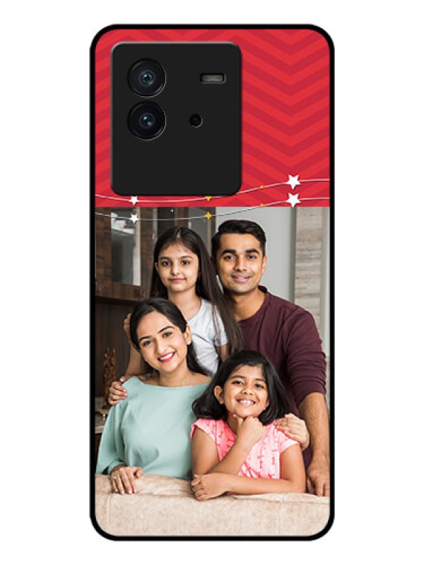 Custom iQOO Neo 6 5G Personalized Glass Phone Case - Happy Family Design