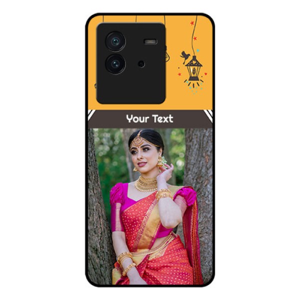 iQOO Neo 6 5G Custom Glass Mobile Case - with Family Picture and Icons iQOO Neo 6 5G Custom Glass Mobile Case - with Family Picture and Icons
