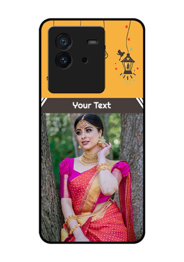 iQOO Neo 6 5G Custom Glass Mobile Case - with Family Picture and Icons