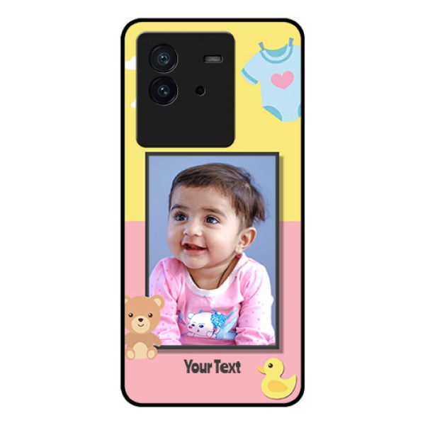 iQOO Neo 6 5G Photo Printing on Glass Case - Kids 2 Color Design