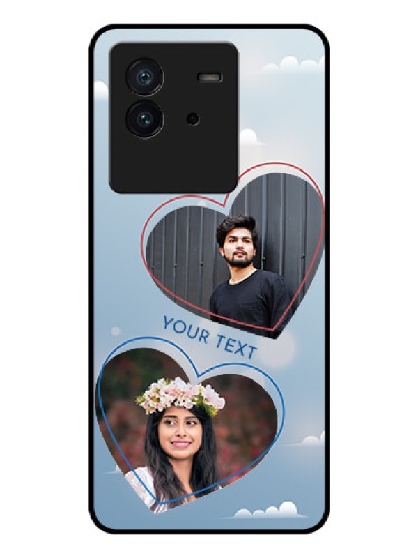 Custom iQOO Neo 6 5G Custom Glass Mobile Case - Blue Color Couple Design