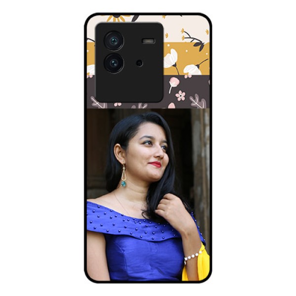 iQOO Neo 6 5G Custom Glass Phone Case - Stylish Floral Design