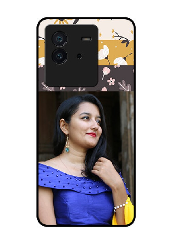 iQOO Neo 6 5G Custom Glass Phone Case - Stylish Floral Design