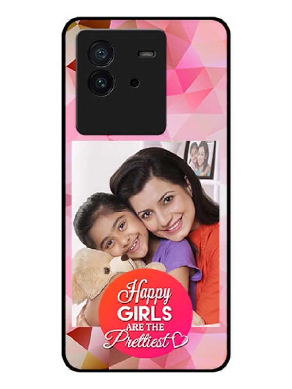 Custom iQOO Neo 6 5G Photo Printing on Glass Case - Abstract Triangle Design