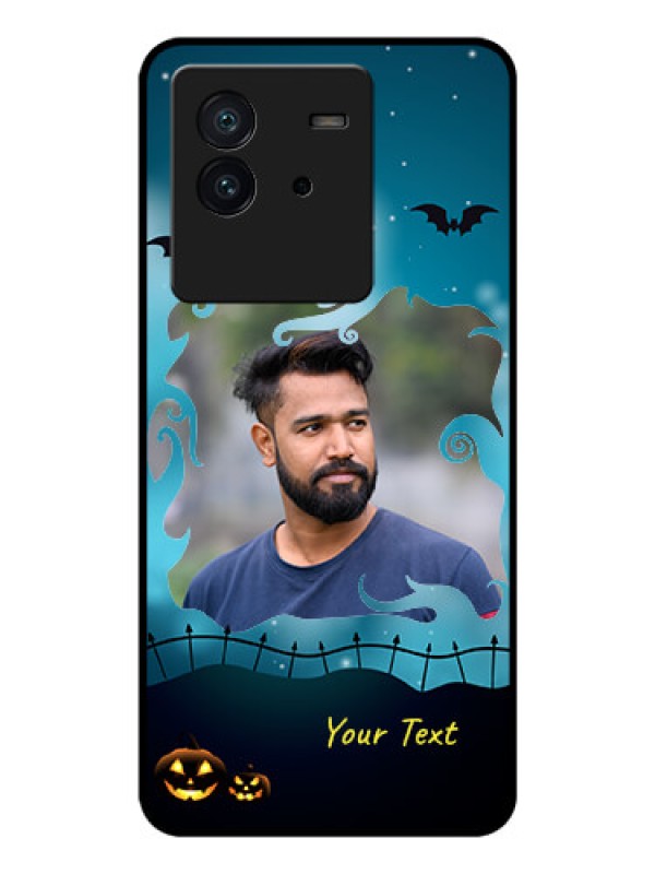 Custom iQOO Neo 6 5G Custom Glass Phone Case - Halloween frame design