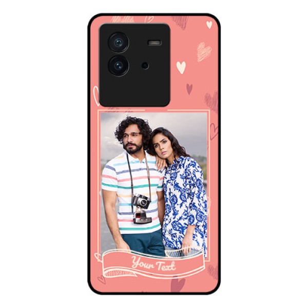 iQOO Neo 6 5G Custom Glass Phone Case - Love doodle art Design