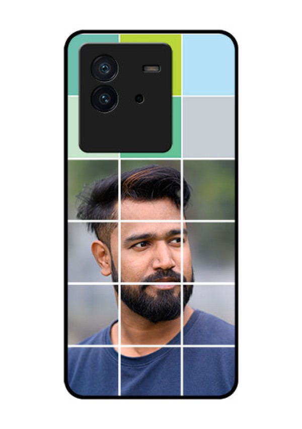 iQOO Neo 6 5G Photo Printing on Glass Case - with white box pattern