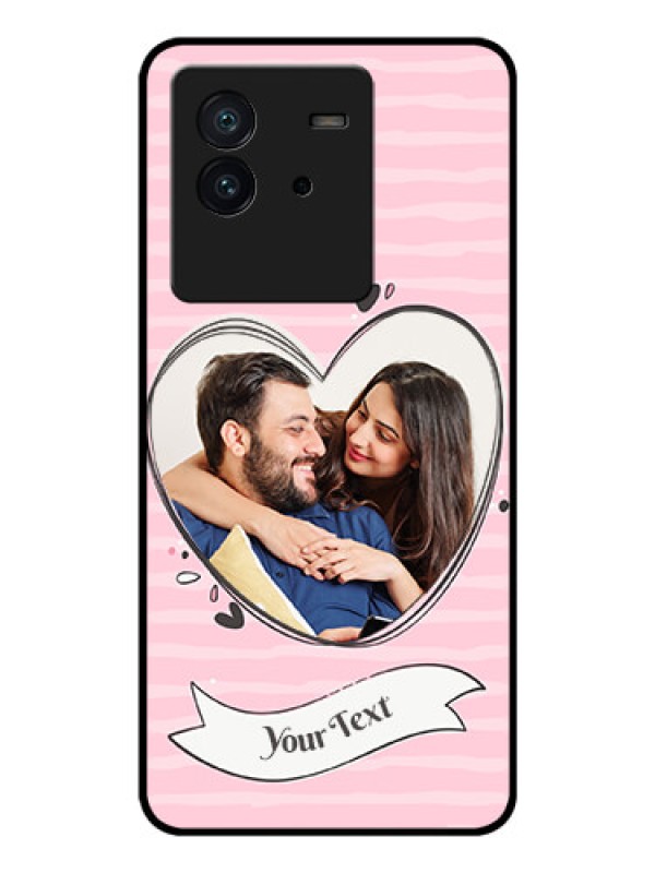 Custom iQOO Neo 6 5G Custom Glass Phone Case - Vintage Heart Design