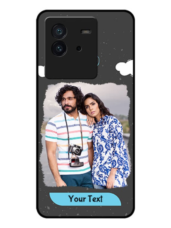 Custom iQOO Neo 6 5G Custom Glass Phone Case - Splashes with love doodles Design