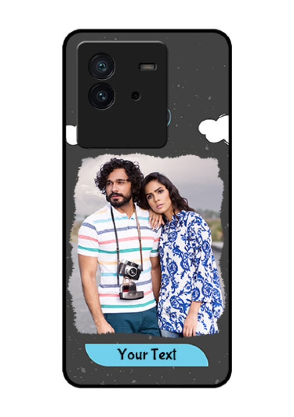 iQOO Neo 6 5G Custom Glass Phone Case - Splashes with love doodles Design