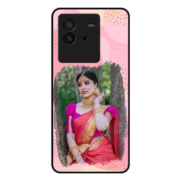 iQOO Neo 6 5G Personalized Glass Phone Case - Gold Glitter Splash Design iQOO Neo 6 5G Personalized Glass Phone Case - Gold Glitter Splash Design