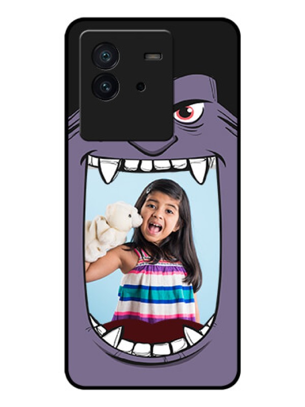 Custom iQOO Neo 6 5G Custom Glass Phone Case - Angry Monster Design