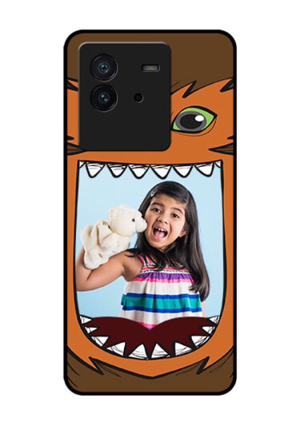 iQOO Neo 6 5G Photo Printing on Glass Case - Owl Monster Back Case Design
