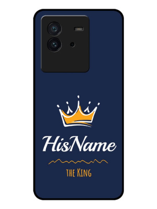 Custom iQOO Neo 6 5G Glass Phone Case King with Name