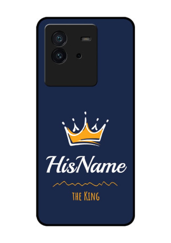 iQOO Neo 6 5G Glass Phone Case King with Name